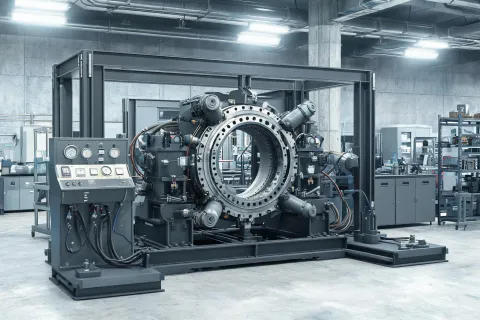 Slew-bearing fatigue tunnel