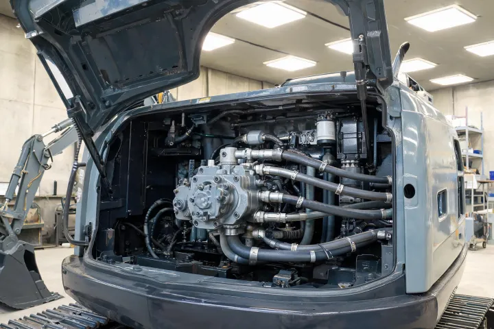 Hydraulic main pump on Yanmar excavator