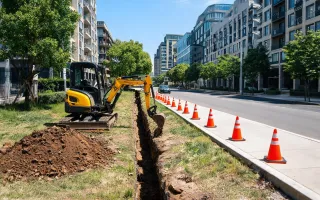Urban utility trenching
