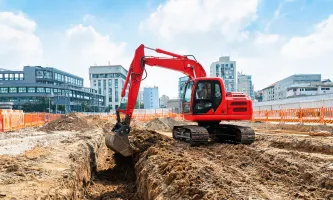 Yanmar excavator earthmoving